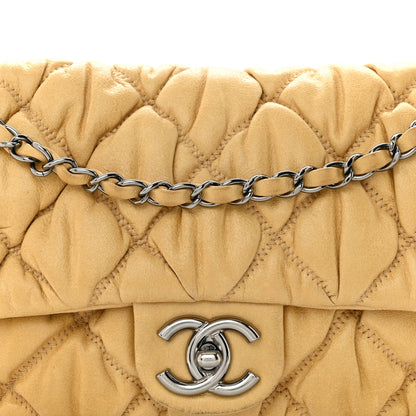 Chanel Calfskin Quilted Medium Bubble Quilt Flap Bag Beige 8 of 13
