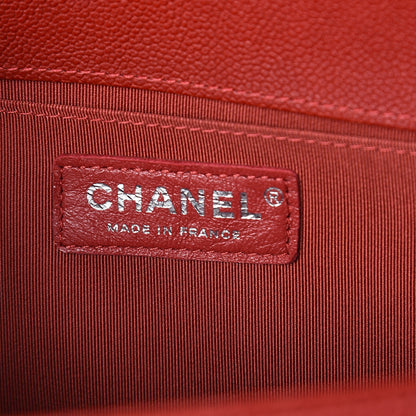 Chanel Caviar Quilted Medium Boy Flap Red 5 of 9