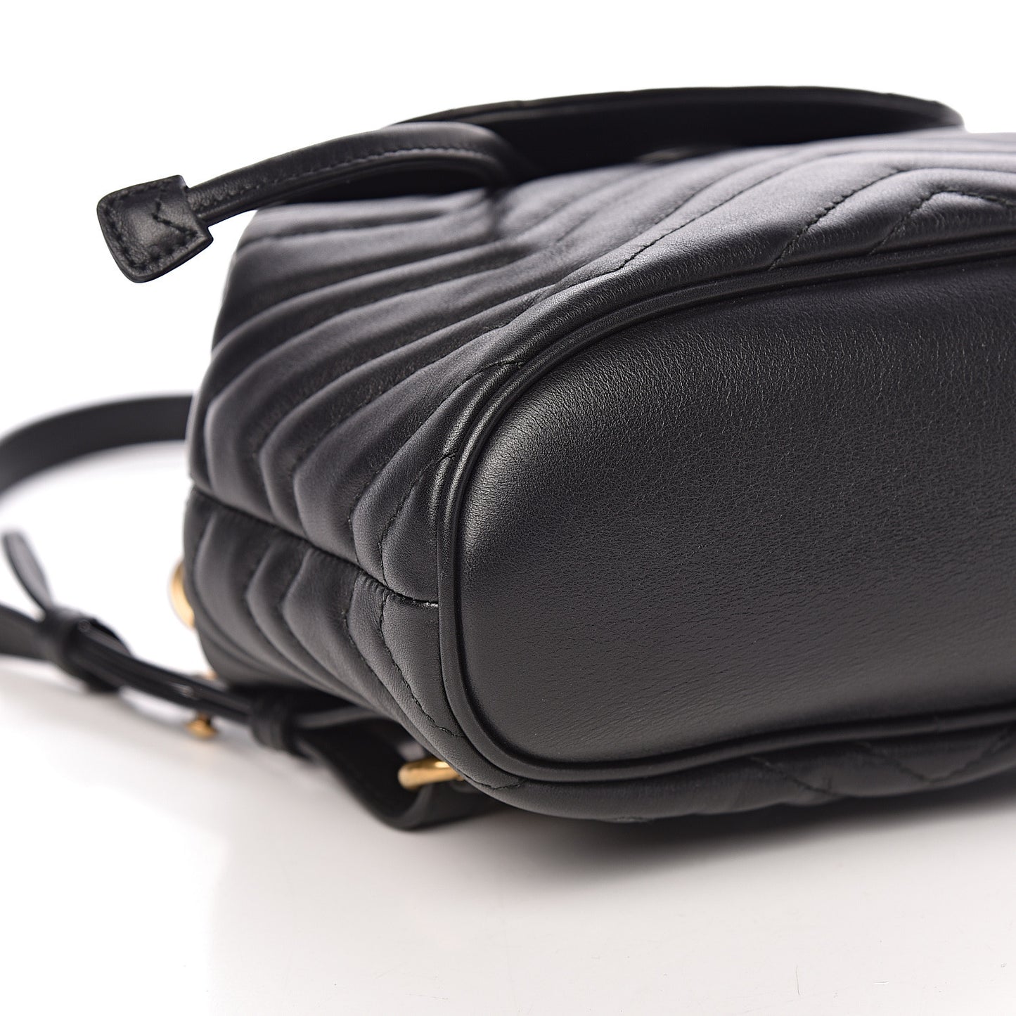 Calfskin Matelasse GG Marmont Flap Backpack Black