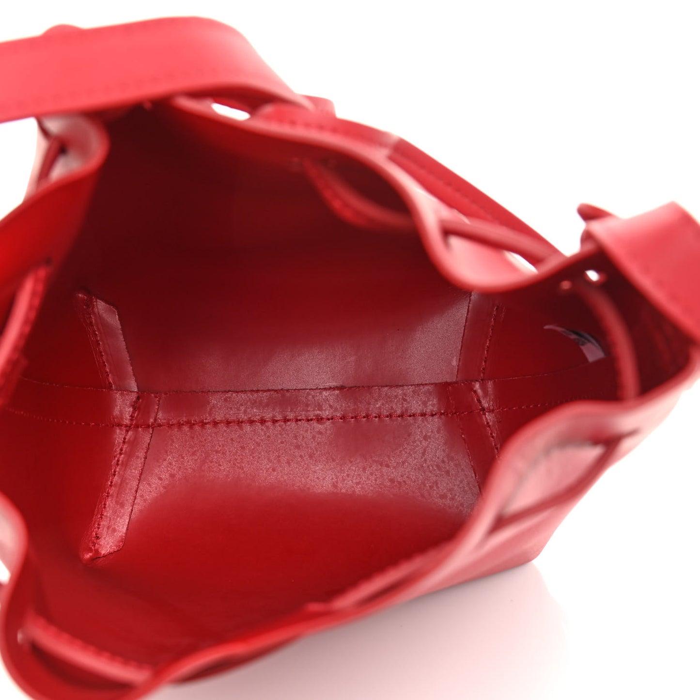 Calfskin Mini Bucket Bag Flamma