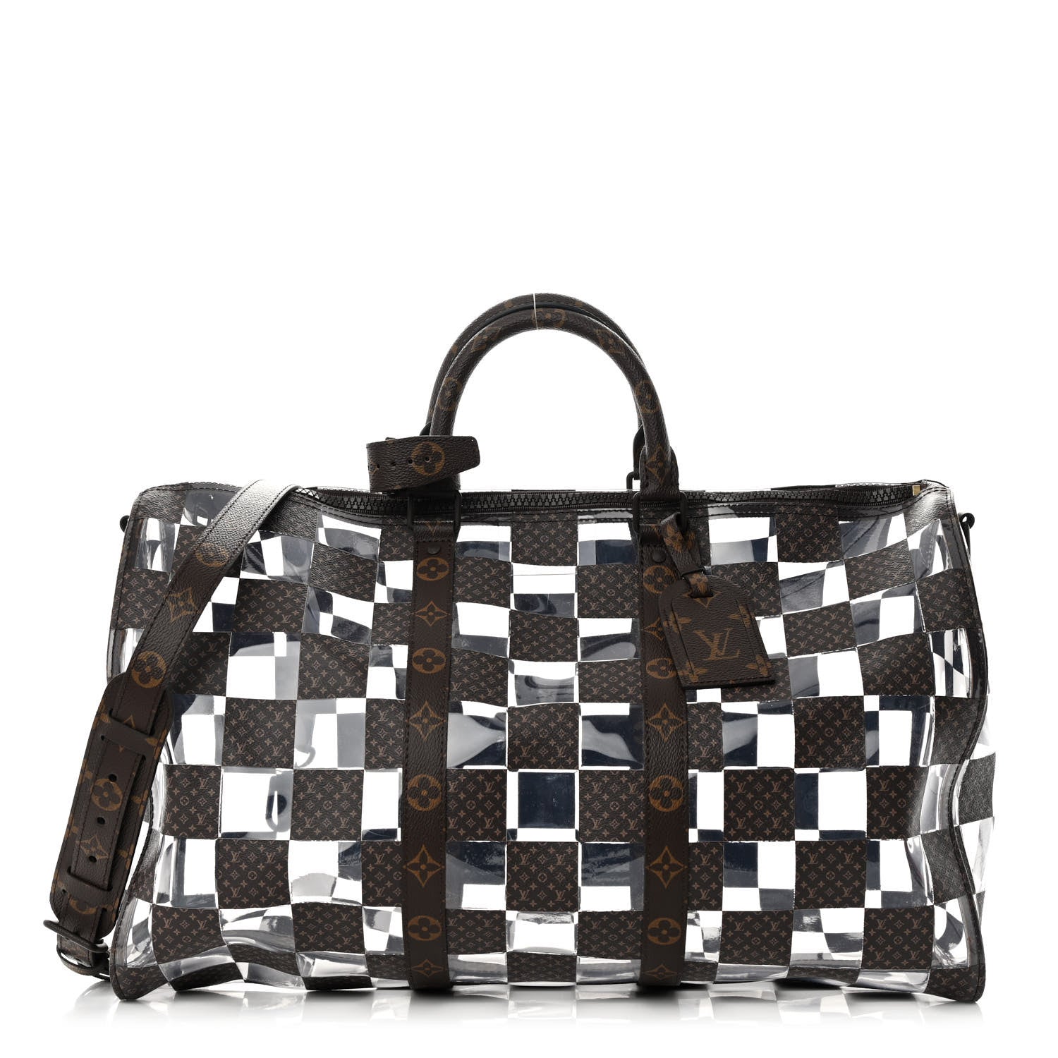 Louis Vuitton PVC Monogram Chess Keepall Bandouliere 50 1 of 11