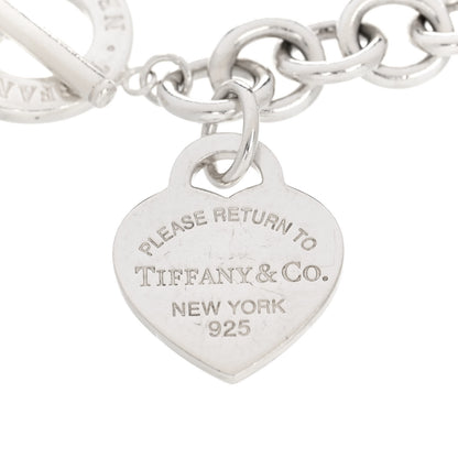Tiffany Sterling Silver Heart Tag Toggle Bracelet 3 of 5