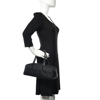 Chanel Nylon Travel Bowler Black 2 of 10