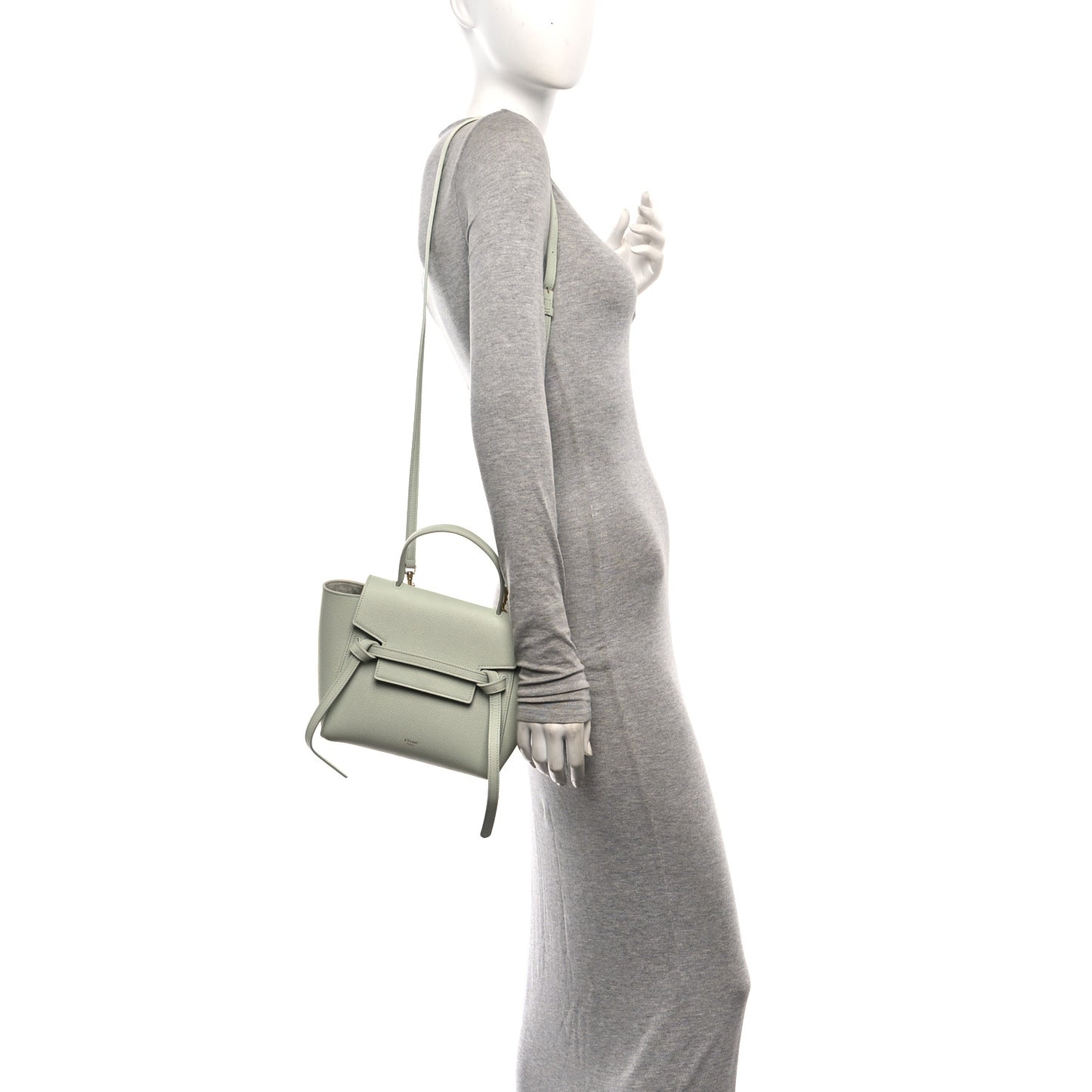Grained Calfskin Nano Belt Bag Jade