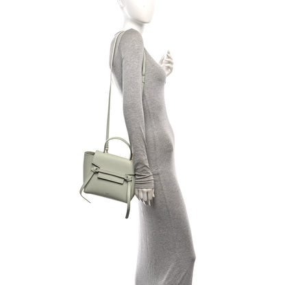 Celine Grained Calfskin Nano Belt Bag Jade 2 of 15