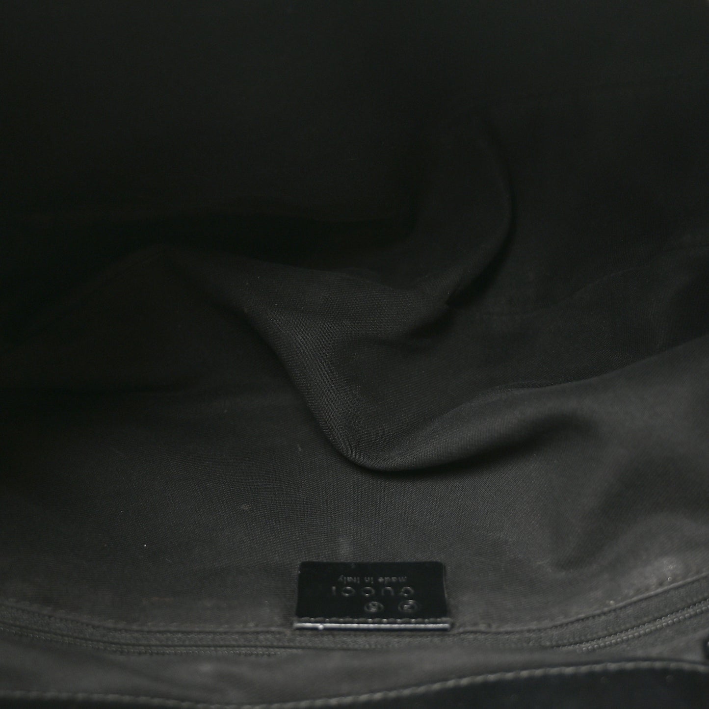 Monogram Half Moon Bamboo Ring Hobo Black