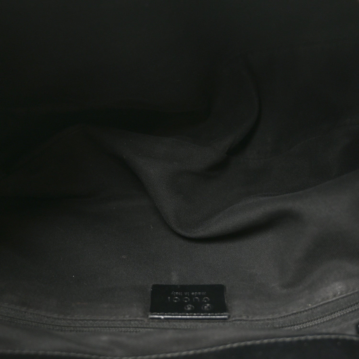 Gucci Monogram Half Moon Bamboo Ring Hobo Black 5 of 10