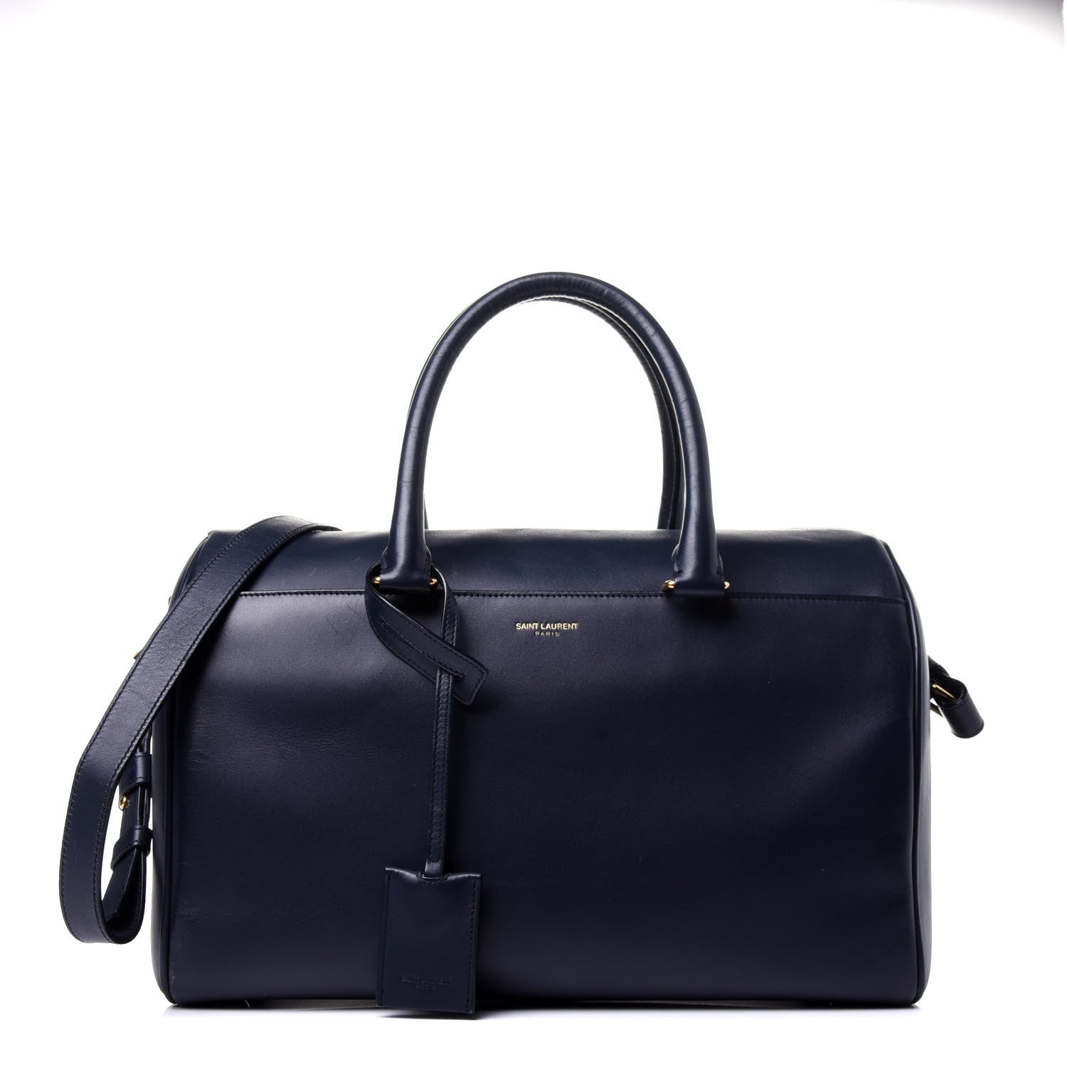 Saint Laurent Calfskin Classic Duffle 6 Marine 1 of 10