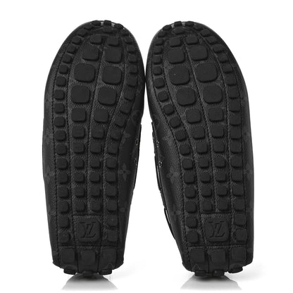 Louis Vuitton Monogram Eclipse Mens Arizona Car Shoe Moccasin Loafers 11 5 of 8