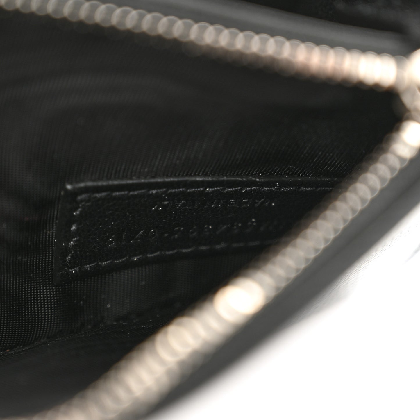 Calfskin Lizard Embossed Monogram Kate Belt Bag Black