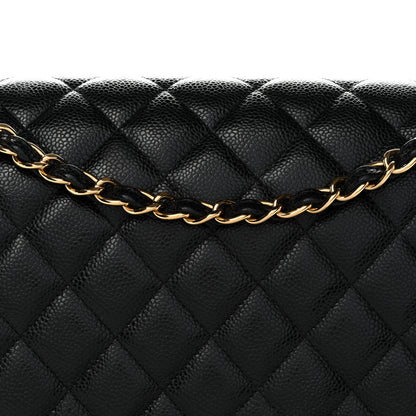 Chanel Caviar Quilted Maxi Double Flap Black 8 of 12