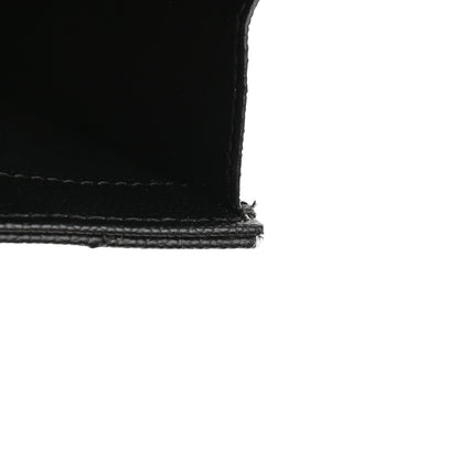 Saint Laurent Grain De Poudre Matelasse Chevron Monogram Chain Wallet Black 13 of 14