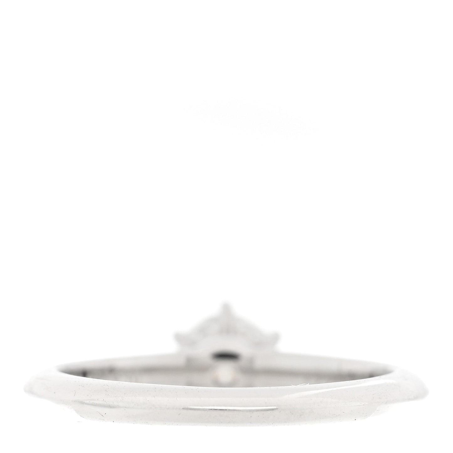 Platinum Diamond .46ct Solitaire Engagement Ring 48 4.5