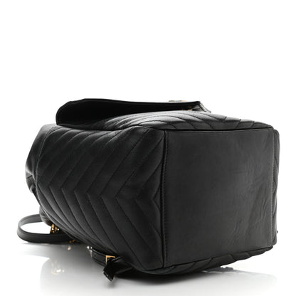 Saint Laurent Lambskin Matelasse Monogram Joe Backpack Black 4 of 10