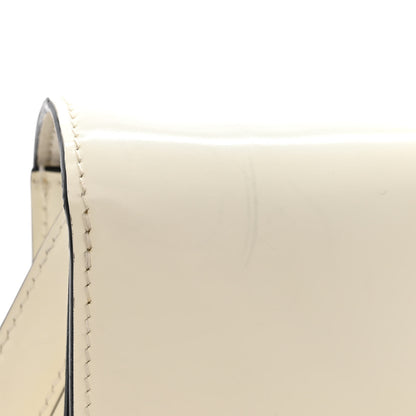Celine Spazzolato Calfskin Medium Classic Box Flap Bag White 15 of 16