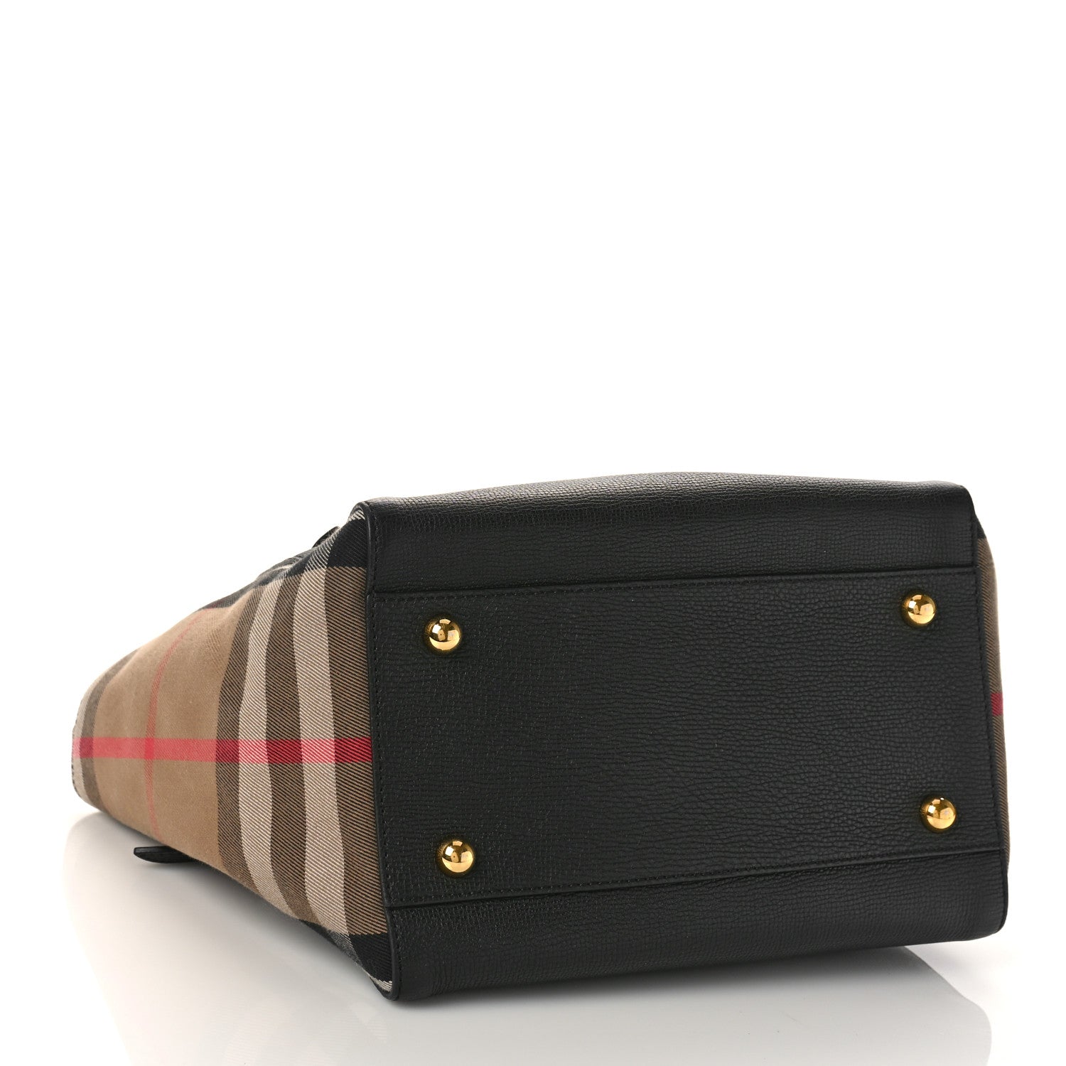 Burberry Grainy Calfskin House Check Small Canterbury Black 4 of 8