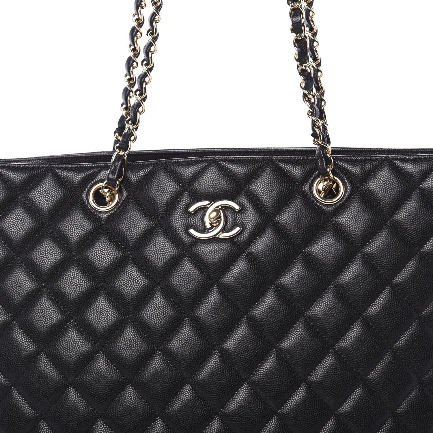 Chanel Caviar Quilted Large Shopping Tote Black 10 of 10