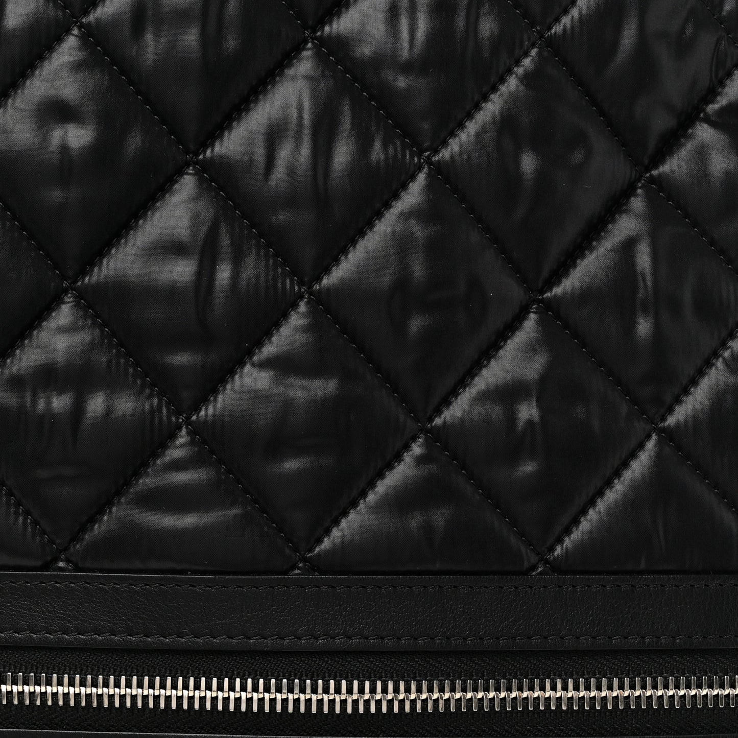 Nylon Quilted Coco Cocoon Backpack Black