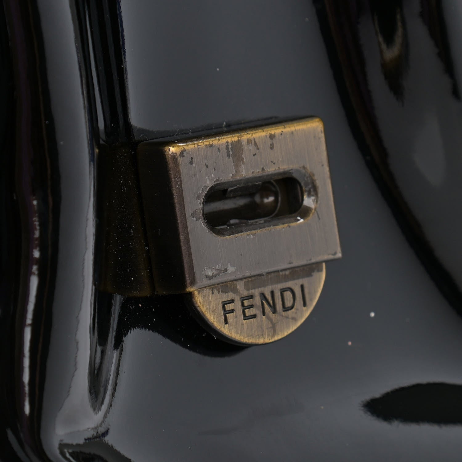 Fendi Patent B Bag Black 8 of 11