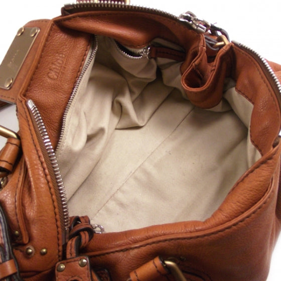 Chloe Leather Paddington Tote Brown 17 of 17