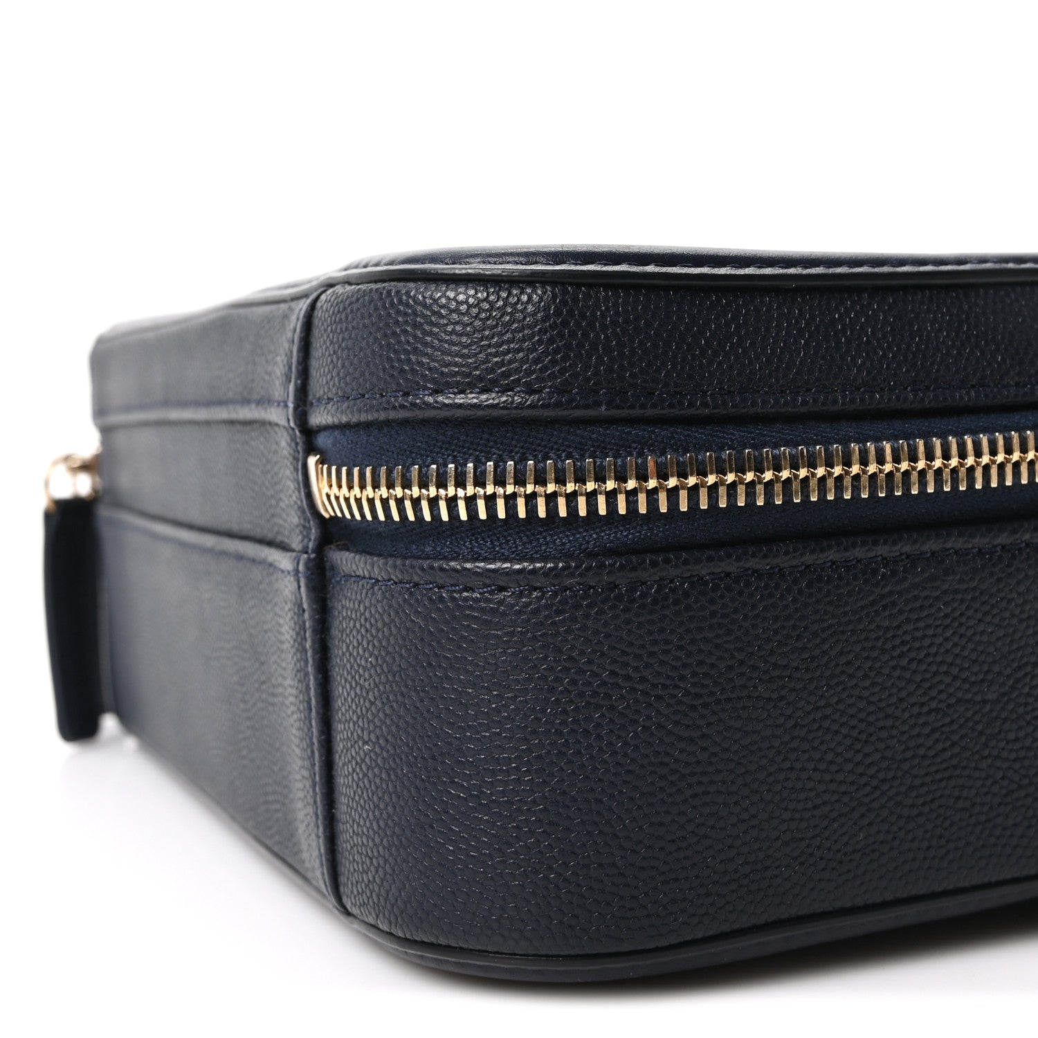 Chanel Caviar Quilted Medium CC Filigree Vanity Case Navy 10 of 10