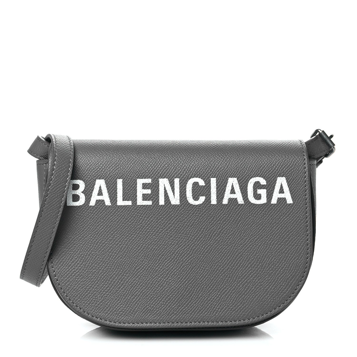 Balenciaga Grained Calfskin Logo Ville Day Bag XS Gris Perle Fonce White 1 of 9