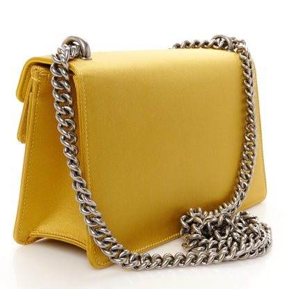 Gucci Satin Silk Crystal Small Dionysus Shoulder Bag Gold Black Diamond 3 of 11