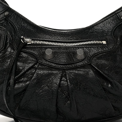 Balenciaga Agneau Arena Small Le Cagole Shoulder Bag Black 8 of 12