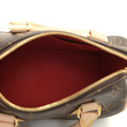 Louis Vuitton Monogram Speedy Bandouliere 20 Black 7 of 9