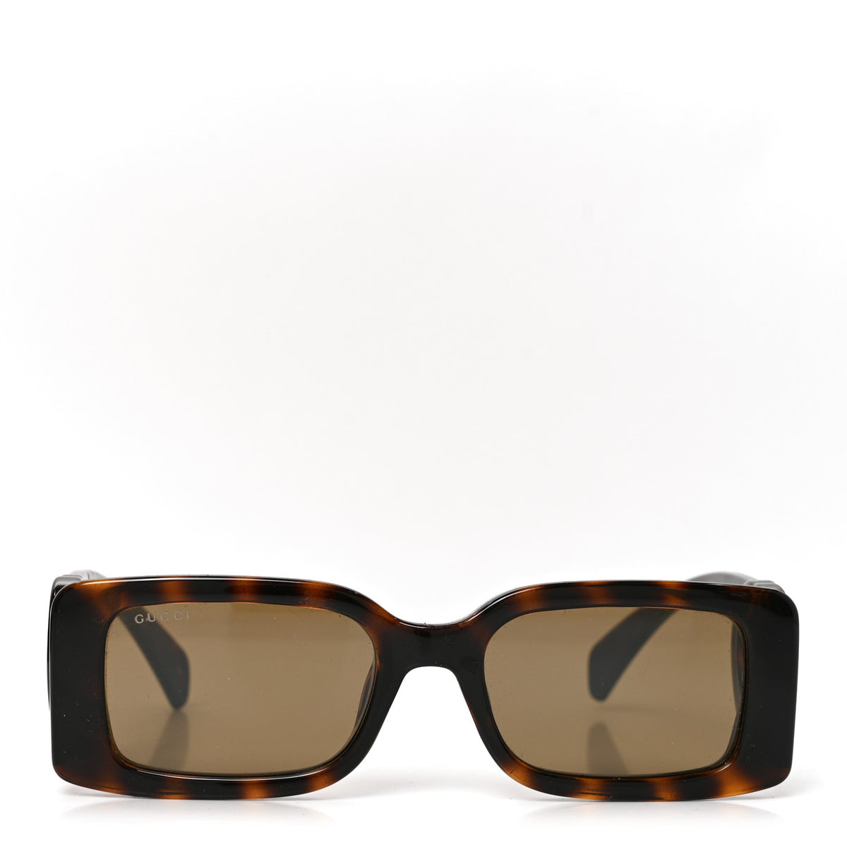 Gucci Acetate Chaise Rectangle Frame Sunglasses GG1325S Tortoise 2 of 7