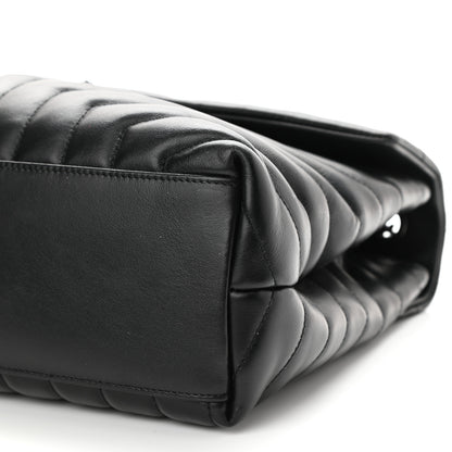 Saint Laurent Calfskin Y Quilted Monogram Medium Loulou Chain Satchel Black 10 of 10