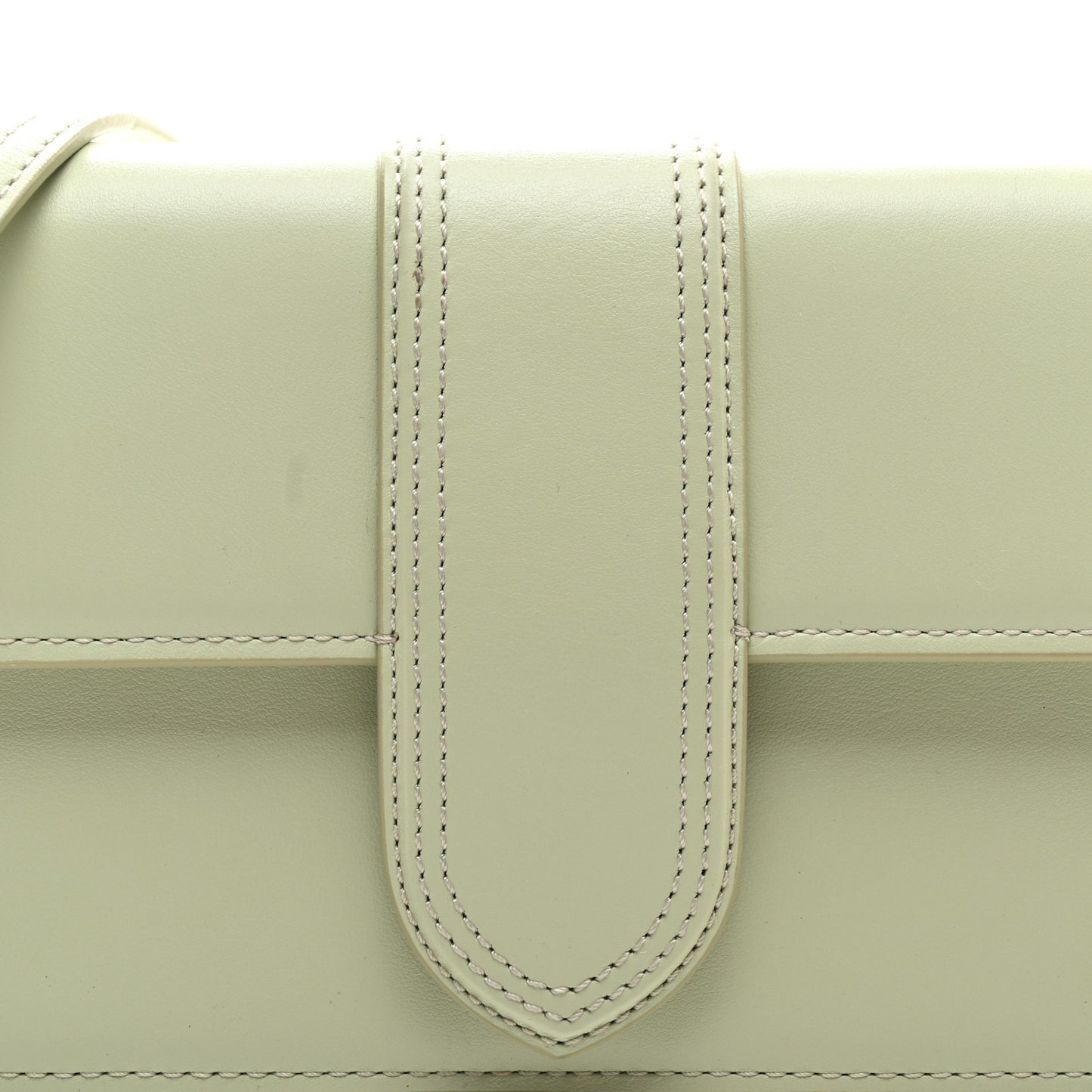 Smooth Calfskin Le Bambino Long Light Green