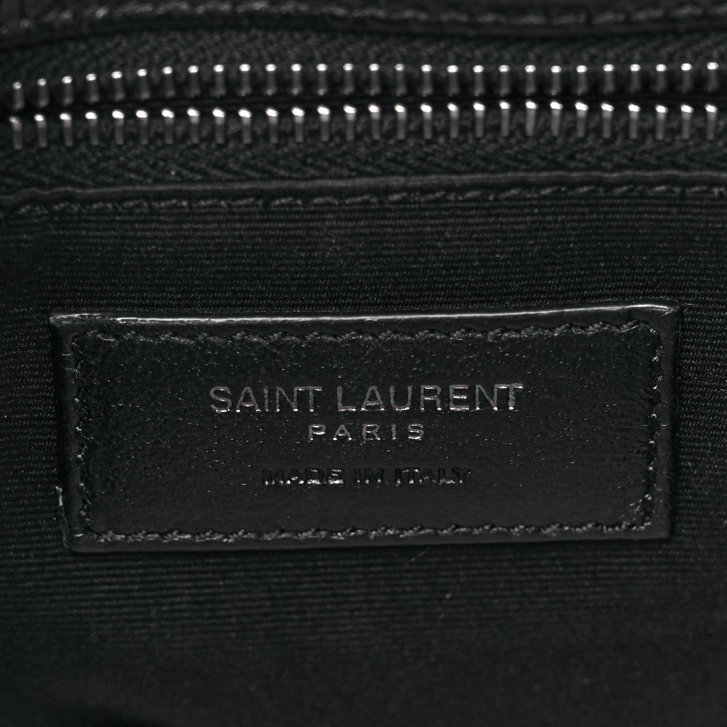 Crinkled Calfskin Matelasse Monogram Medium Niki Chain Satchel Black