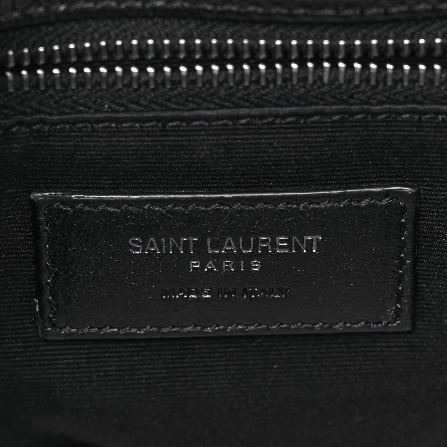 Saint Laurent Crinkled Calfskin Matelasse Monogram Medium Niki Chain Satchel Black 6 of 9