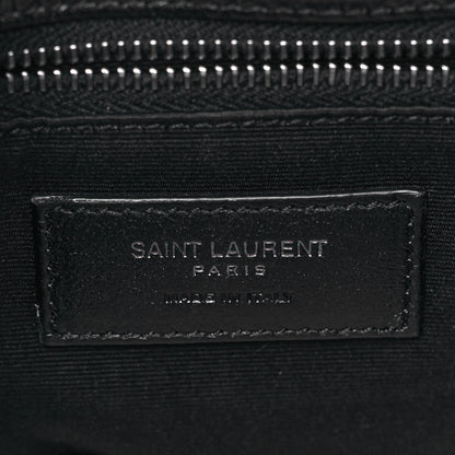 Saint Laurent Crinkled Calfskin Matelasse Monogram Medium Niki Chain Satchel Black 6 of 9