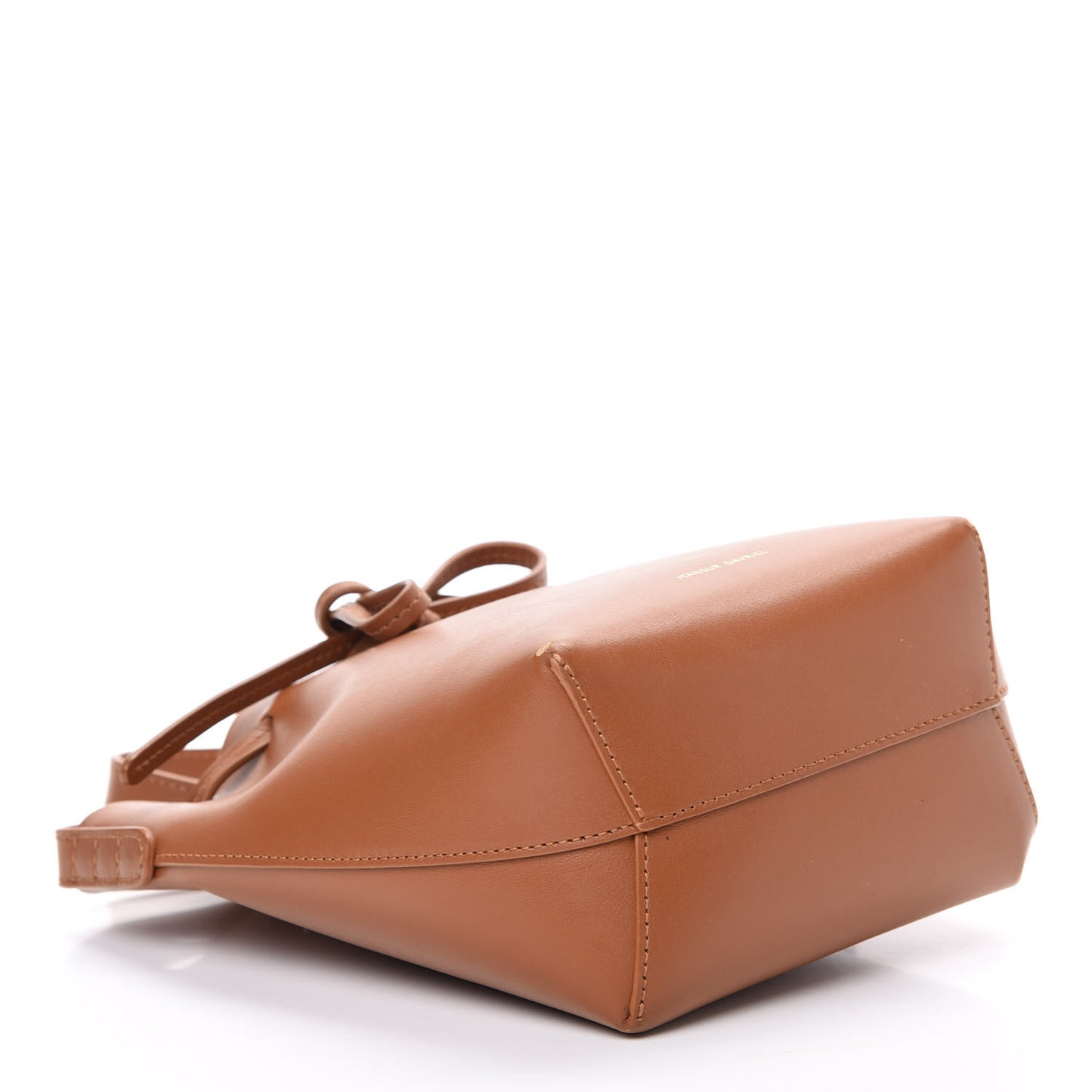 Calfskin Mini Mini Bucket Bag Camello