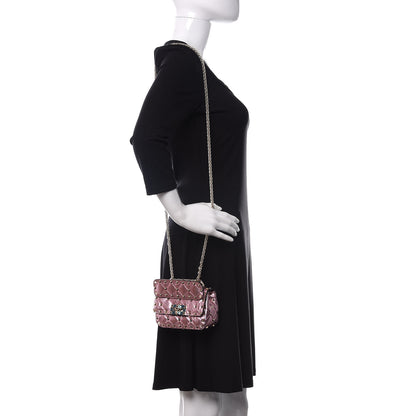 Valentino Garavani Metallic Nappa Micro Rockstud Spike Shoulder Bag Giacinto 2 of 9