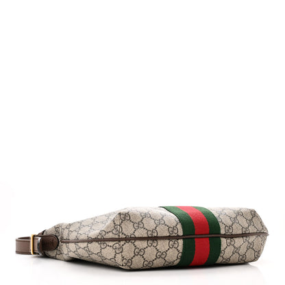 Gucci GG Supreme Monogram Web Small Ophidia Half Moon Hobo Brown 4 of 9