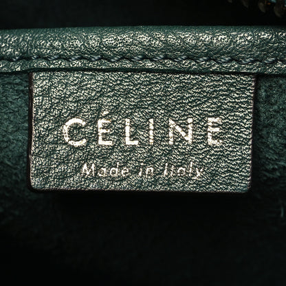 Celine Drummed Calfskin Nano Luggage Amazone 6 of 10