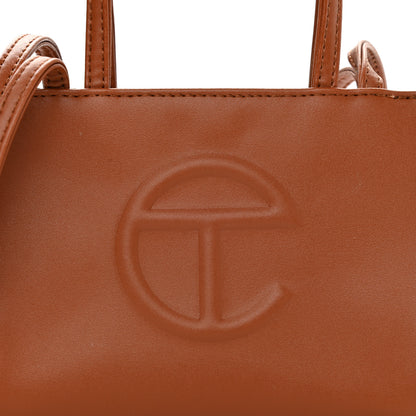 Telfar Vegan Leather Small Shopping Bag Tan 7 of 9