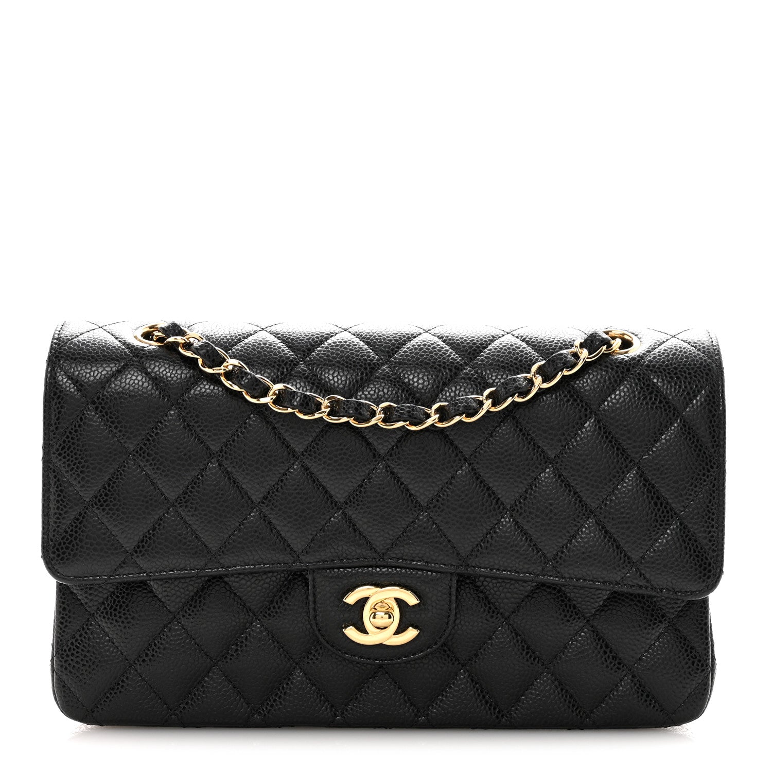 Chanel Caviar Quilted Medium Double Flap Black 1 of 11