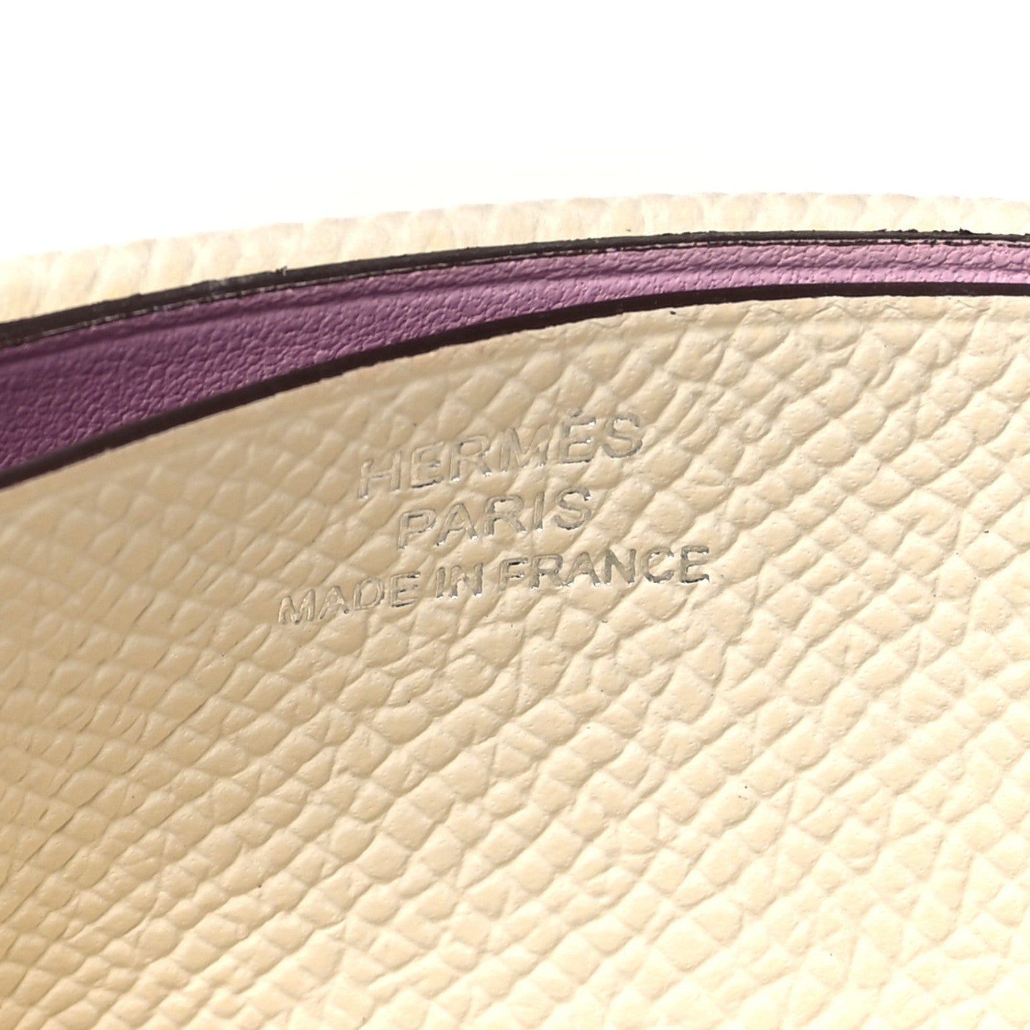 Hermes Epsom Card Case Nata Mauve Sylvestre 6 of 9