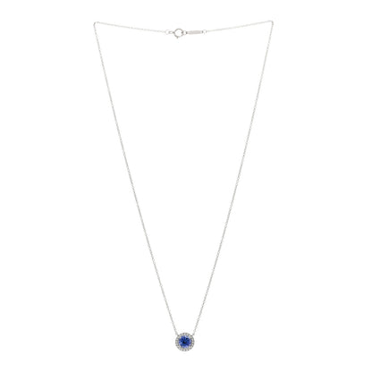 Tiffany Platinum Diamond Tanzanite Soleste Pendant Necklace 2 of 4