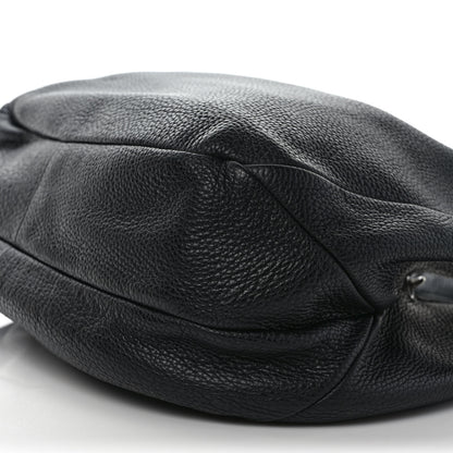 Bottega Veneta Grained Calfskin Large Campana Black 7 of 8