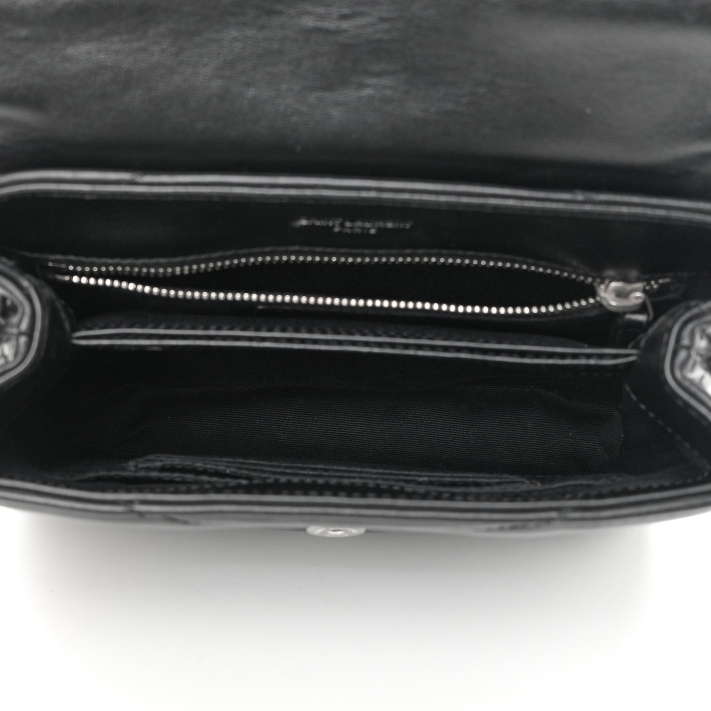 Calfskin Y Quilted Monogram Toy Loulou Crossbody Bag Black