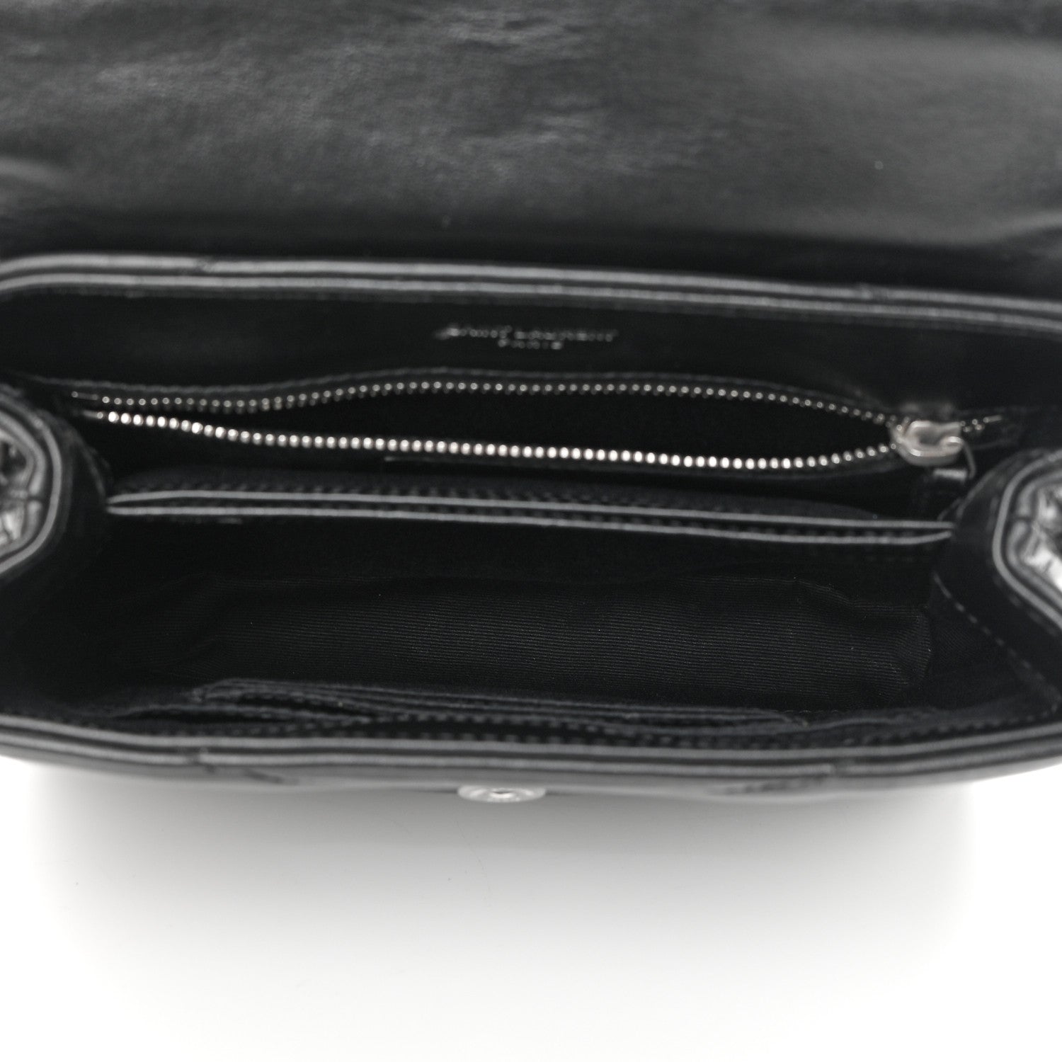 Saint Laurent Calfskin Y Quilted Monogram Toy Loulou Crossbody Bag Black 5 of 16