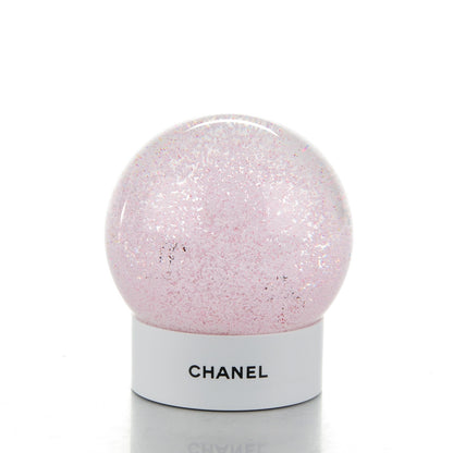 Chanel Glass N°5 Perfume Bottle Snow Globe Pink 4 of 6
