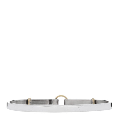 Tiffany Sterling Silver 18K Yellow Gold Double Loop Bangle Bracelet 2 of 3