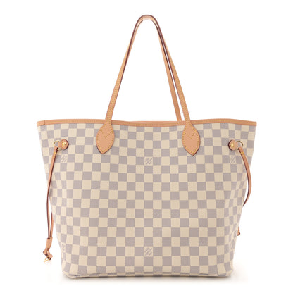 Louis Vuitton Damier Azur Neo Neverfull MM Rose Ballerine 1 of 11