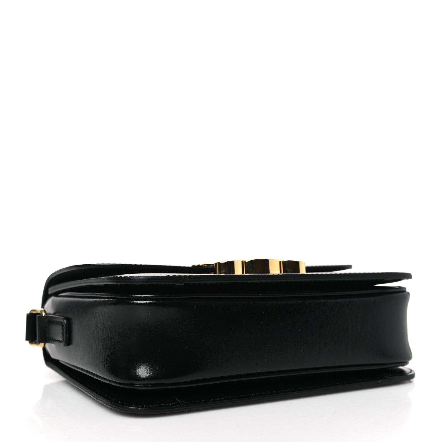 Celine Shiny Calfskin Teen Triomphe Black 4 of 8